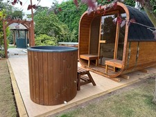 1.2m Handcrafted Wooden Ice Plunge Tub with liner Ice bath ice tub The Nirvana