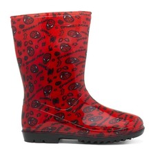Spider-Man Boys Wellies Red Kids Girls Welly Character Wellington Size