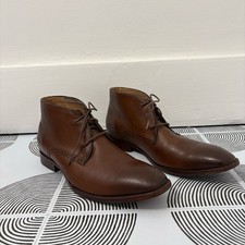 Johnston Murphy McClain Chukka Brown Sheepskin Boots Sz 10.5