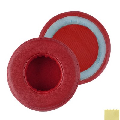 Geekria Protein Leather Ear Pads for Monster Beats Pro Detox Headphones (Red)