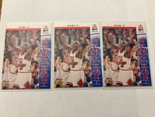 Lot of 3 - 1993-94 Upper Deck Michael Jordan The 1993 NBA Finals Game 4 #201