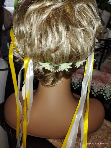 Oktoberfest Edelweiss bavarese copricapo tedesco ghirlande floreali fascia capelli - Foto 6 di 8