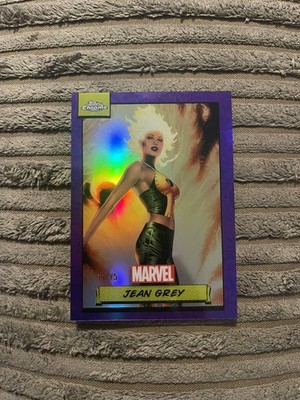Topps Chrome Marvel 2024 Jean Grey Purple Refractor Karte Numbered /75