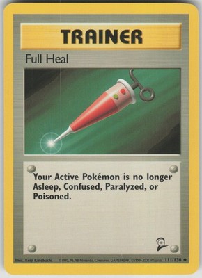 Pokemon TCG Full Heal Uncommon Base Set 2 111/130