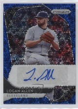 2020 Prizm Rookie Quick Pitch Blue Donut Circle 22/40 Logan Allen Auto 1u6