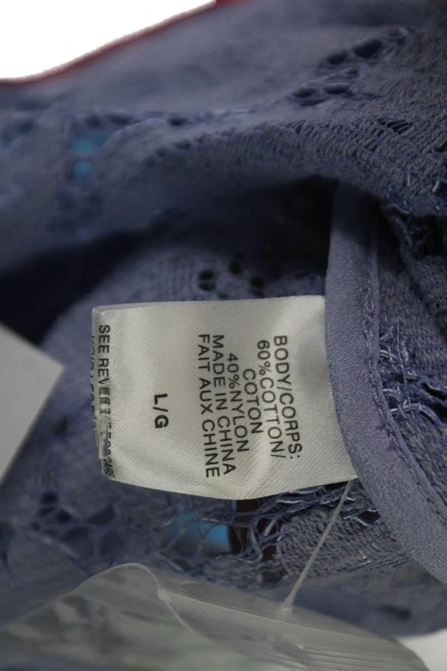 Camisa Cami NYC Mujer Algodón Manga Larga Cuello Abotonada Azul Talla L Foto 4 de 4