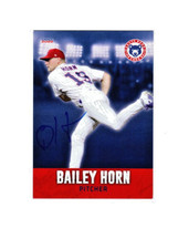 Bailey Horn signed autograph 2022 South Bend Cubs baseball card Waco Texas c