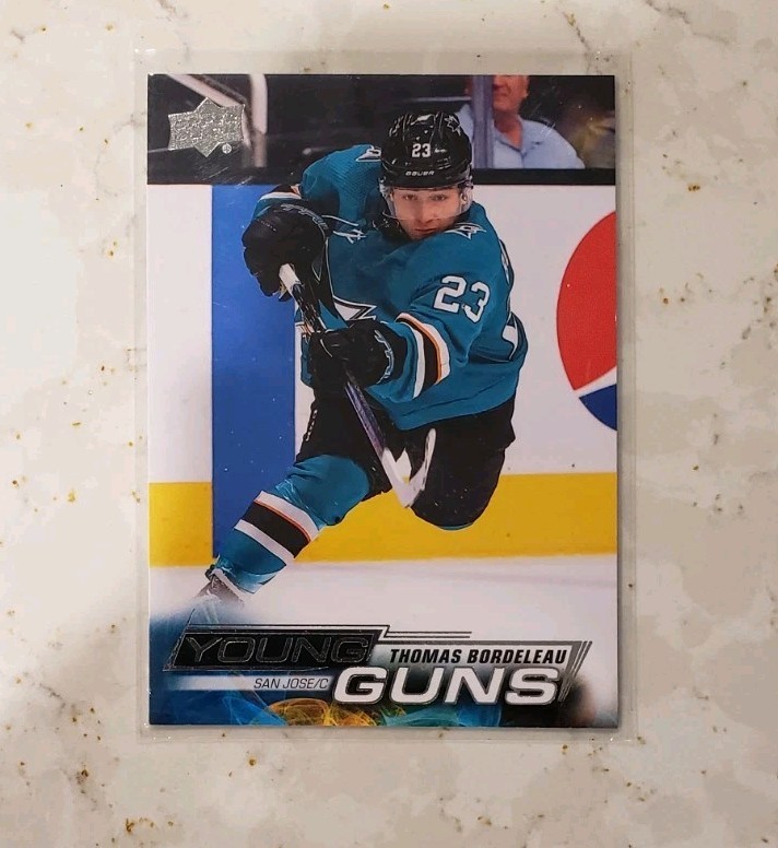 2022-23 Upper Deck Thomas Bordeleau San Jose Sharks Young Guns RC #210