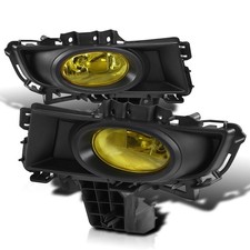 Yellow Lens Fog Lights H11 Bulbs Switch For 2007-2009 Mazda 3 4dr Sedan Lr Pair