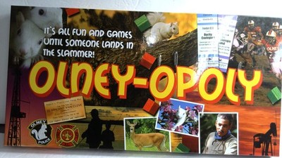 Olney-Opoly Board Game Local Finance Property Trading Family Complete Set
