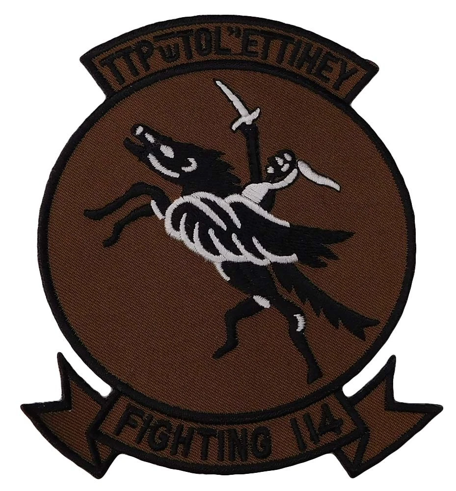 Pack of 12 Fighting 114 Embroidered Iron On Patch PML-071