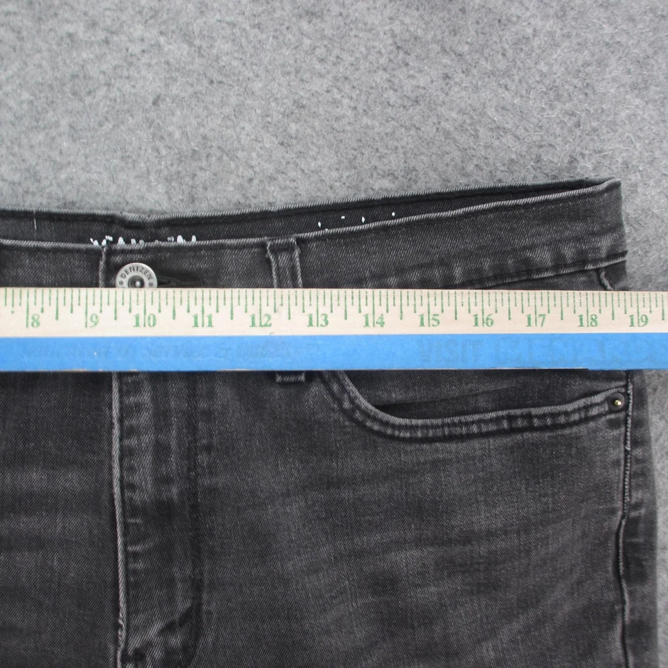 Denizen Levi's Jeans Mens 36x30 Black Light Wash Stretch Denim Faded Zip Fly - Image 3 of 4