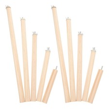 10PCS Bird Perches for Cage - Wood Parrot Stand Toy Paw Grinding Stick for