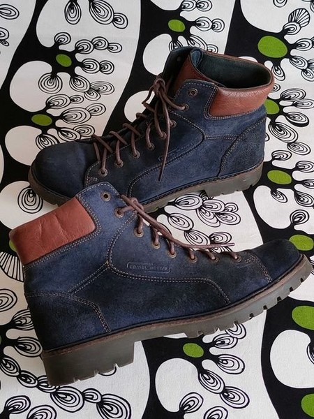 Women Camel Active Boots Navy Leather 40