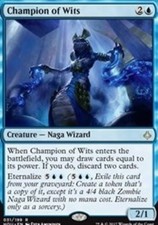 MTG Champion of Wits - Foil, Hour of Devastation, Moderately Played, English