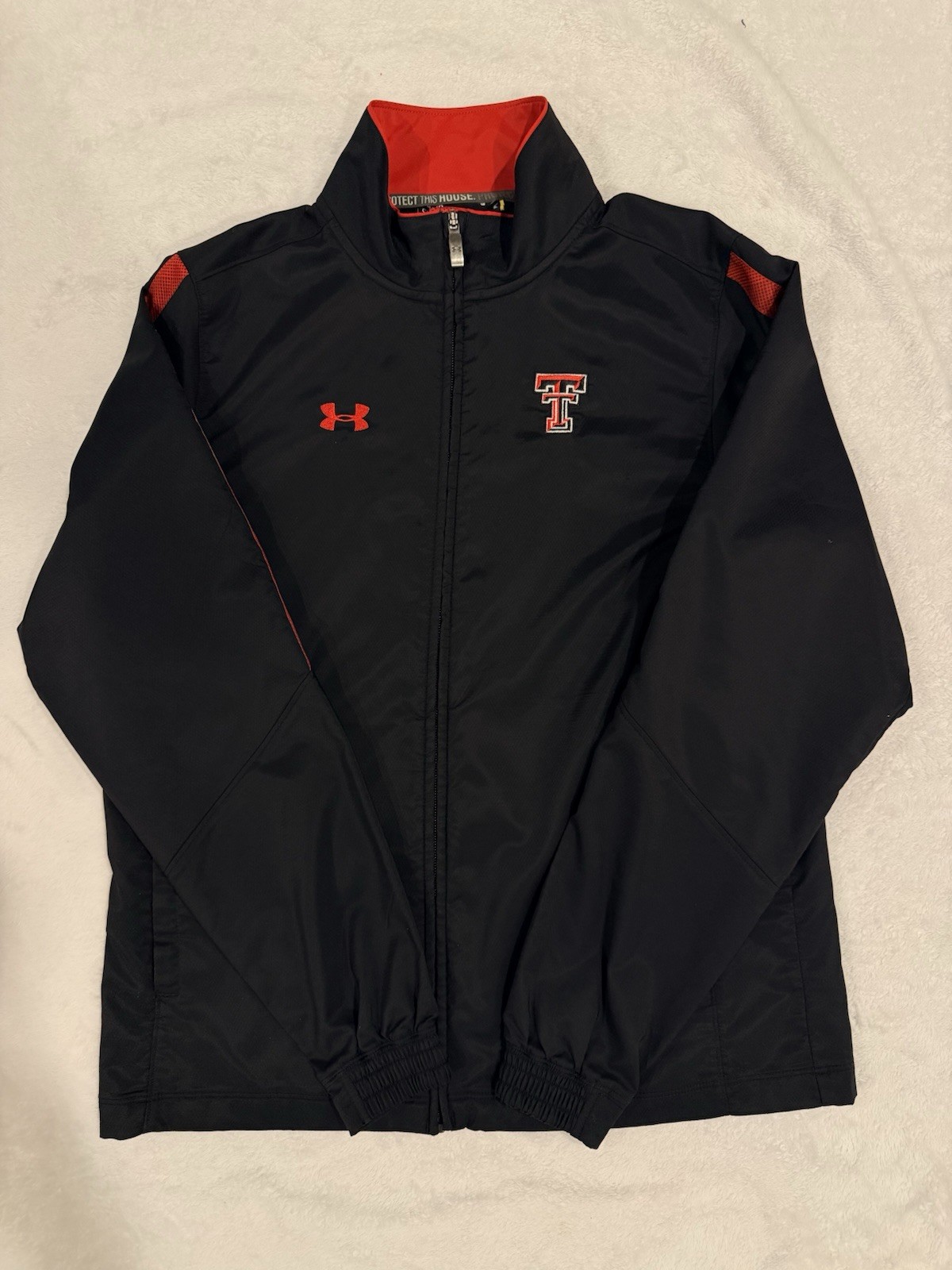 Under Armour Texas Tech Red Raiders Full Zip Jacket Black Red NCAA