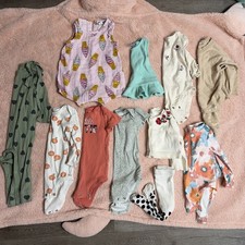 Baby Girl 6-9 Months Outfits Clothes Lot Of 11 Mixed Brands Seasons