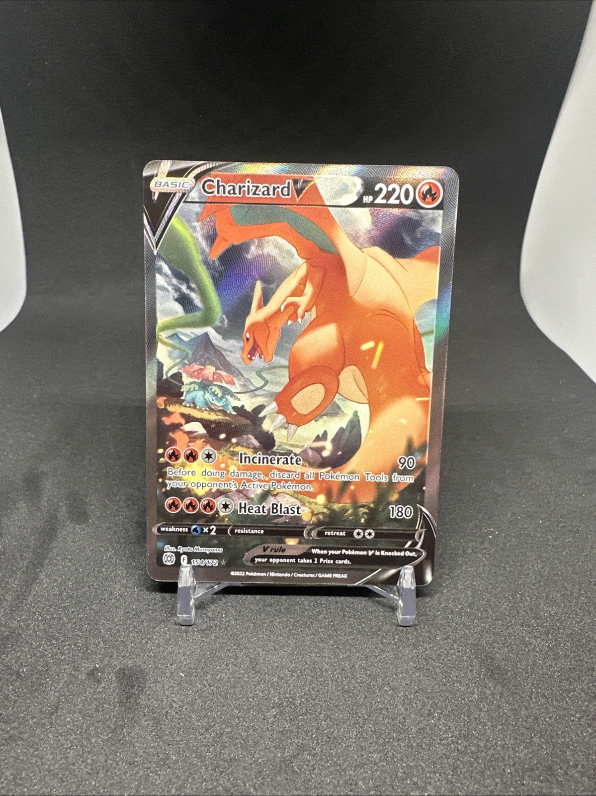 Pokémon TCG Charizard V  154/172 Sword & Shield Brilliant Stars Ultra Rare NM