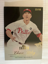 Chase Utley # 13/60 - 2012 Topps Tribute Black SP #84 Philadelphia Phillies mint