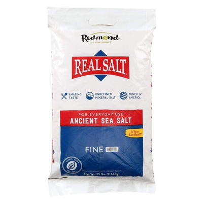 #ad Redmond Real Sea Salt Natural Unrefined Gluten Free Fine 25 Pound Bag $150.28