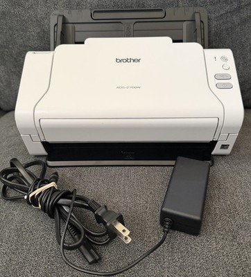 Brother ADS-2700W Wireless High-Speed Desktop Document Scanner w/Power Supply