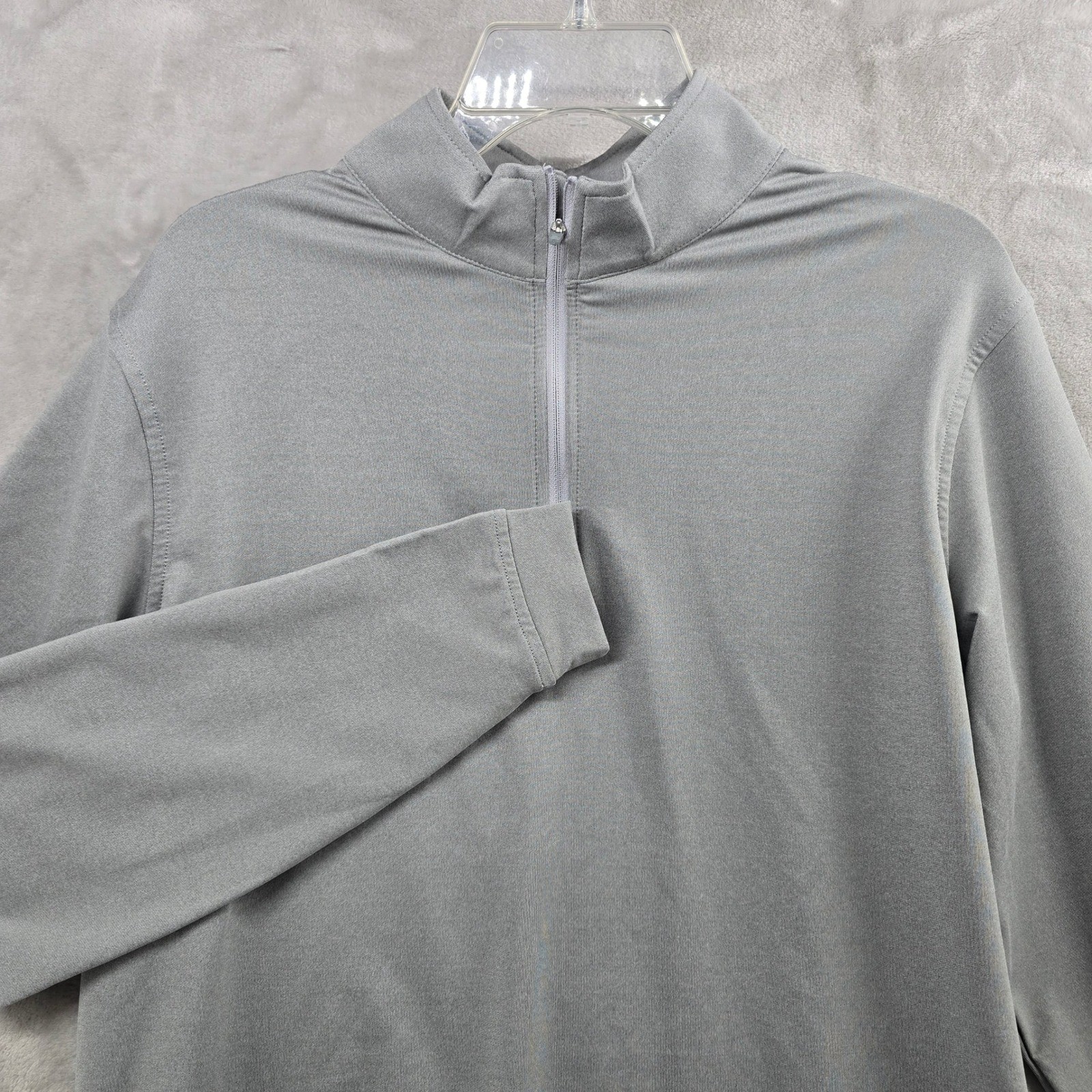 Peter Millar Size Medium Quarter Zip Pullover Gra… - image 1