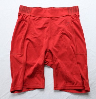 Gymshark Women's Training Brandmark Cycling Shorts NN7 Salsa Red Medium 
