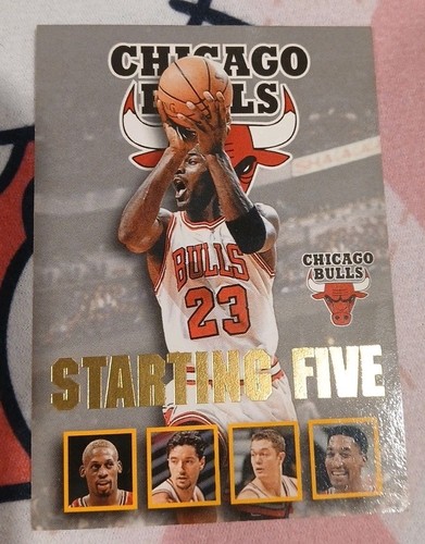 Michael Jordan #4 1996 Hoops Starting Five card