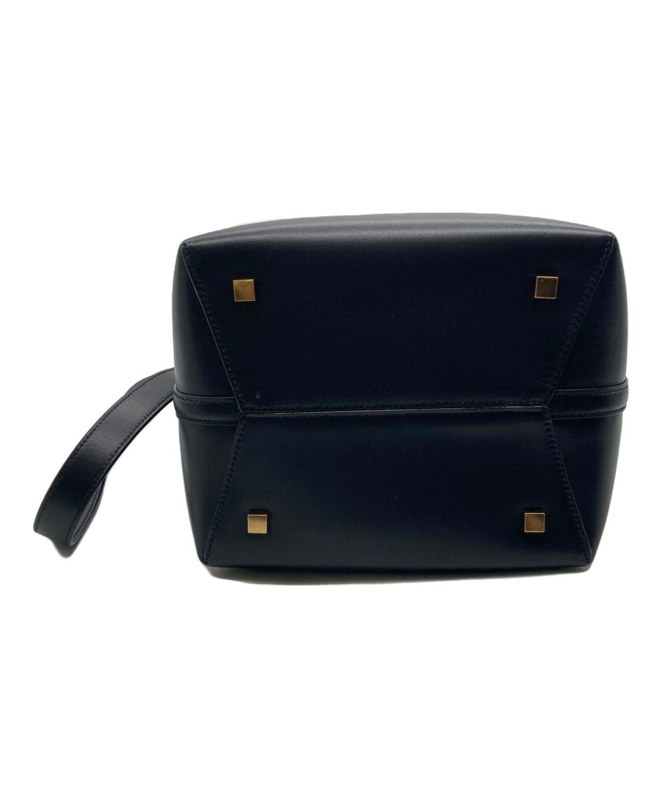 Saint Laurent Paris Pelle di Vitello Lucido Le 37 Secchiello PLB 742828 Nero Taglia: 
