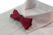 Boys Maroon Red Bow Tie Wedding Little Baby Toddler Kids Adjustable Pretied
