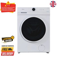 Midea MF100W70 White Freestanding 7kg Washing Machine 1200 RPM-White D Rated
