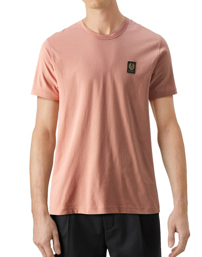 Belstaff, BELSTAFF T-Shirt Retro England 1924 Patch En Coton Régulier Coupe Haut Neuf 3XL