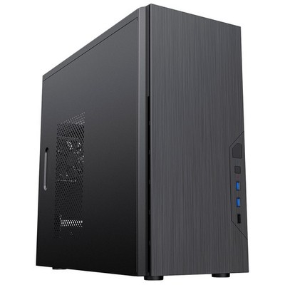 CiT Course Micro Tower Gehäuse schwarz Micro ATX Mini-ITX 2x USB 3.0
