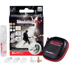 Alpine Hearing Protection MusicSafe Pro Earplugs Transparent 