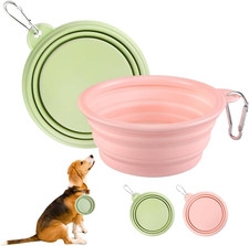 Faltbare schüssel, 2 Stück Faltbarer Hundenapf Unterwegs, Reisenapf Hund Faltbar