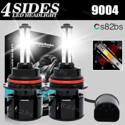9004 HB1 LED Headlight Kit 2200W 330000LM High Low Dual Beam Bulbs 6500K White