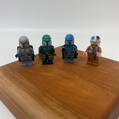 LEGO Star Wars Minifigure Lot: 3 Mandalorians + Temmin Snap Wexley X-Wing Pilot