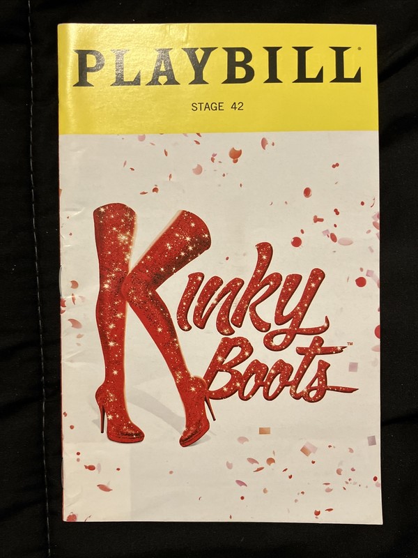 Kinky Boots Stage 42 Playbill With Singalong Insert - October 31st, 2022