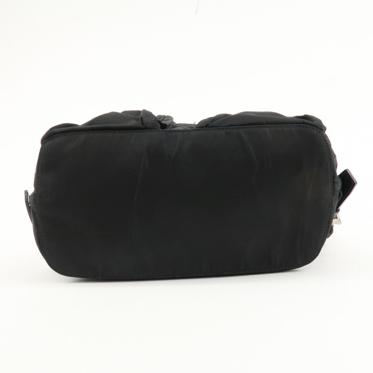 Authentic PRADA Triangle Logo Nylon Leather Back Pack Black Authentic PRADA Triangle Logo Nylon Leather Back Pack Black