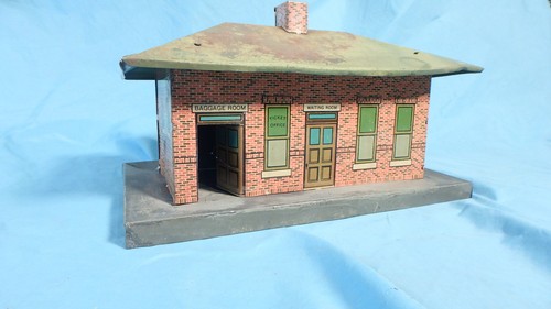 Vintage American Flyer #96 Tin Litho Passenger Station used - Picture 5 of 13