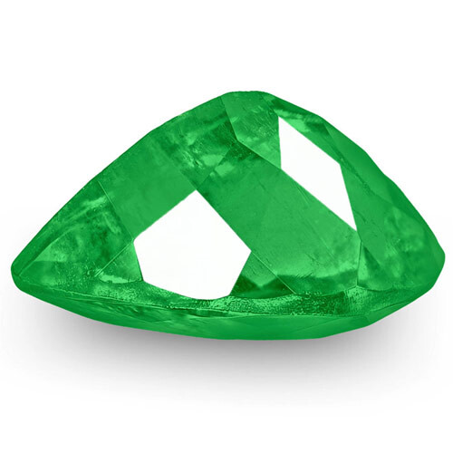 Pera verde intensa viva natural esmeralda Colombia 1,87 quilates - Imagen 2 de 4