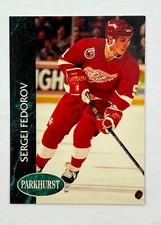 1992-93 Parkhurst - Sergei Fedorov - #39 - Detroit Red Wings NHL - Free Ship GA