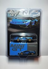 Mini GT 1:64 Lamborghini Aventador SVJ 63 Blu Aegir MGT00784-BL