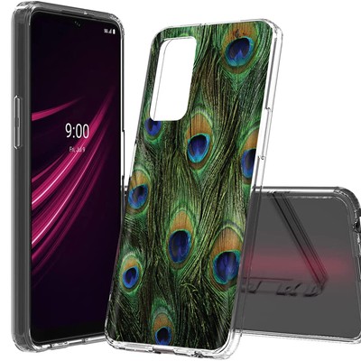 Total Guard Cover Case for T-Mobile REVVL V+ Plus 5G, Peacock Feather