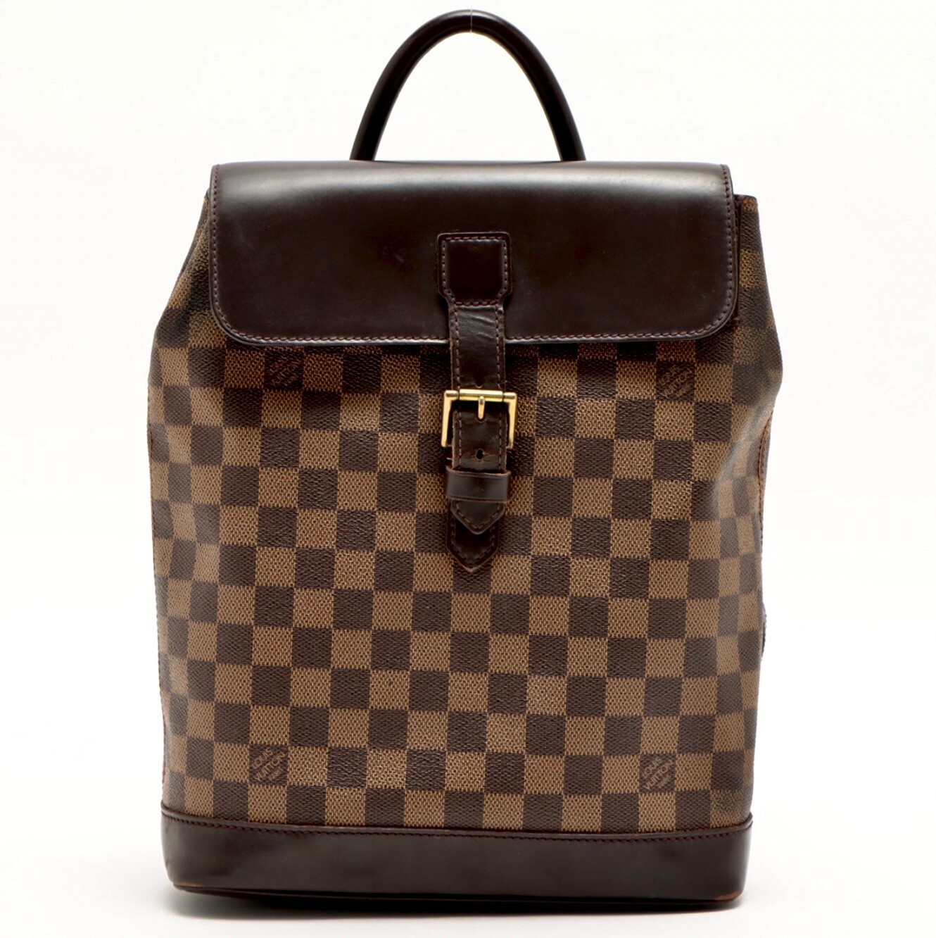 Louis Vuitton Brown Damier Ebene Coated Canvas Soho Backpack