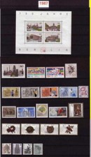 BERLIN (Germany) MNH - Complete Year 1987 *** 22 Stamps + 1 Souvenir Sheet