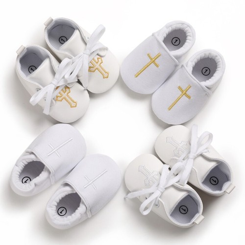 Baby Boys Girls Leather Sneaker Toddler Slip On Anti Skid Newborn First Walkers - Bild 14 von 19