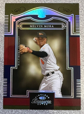 MELVIN MORA Baltimore Orioles 2005 Timeless Treasures Silver #6 MLB #36/50