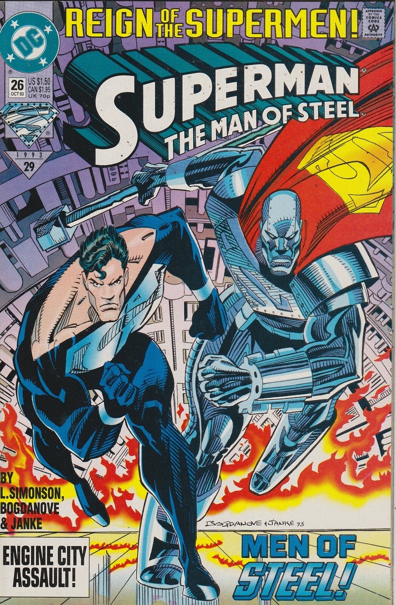 SUPERMAN MAN OF STEEL #26 OCT 1993 DC COMIC BOOK | eBay