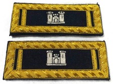 CIVIL WAR US UNION ARMY ENGINEER STAFF 1ST LIEUTENANT TUNIC SHOULDER BOARDS